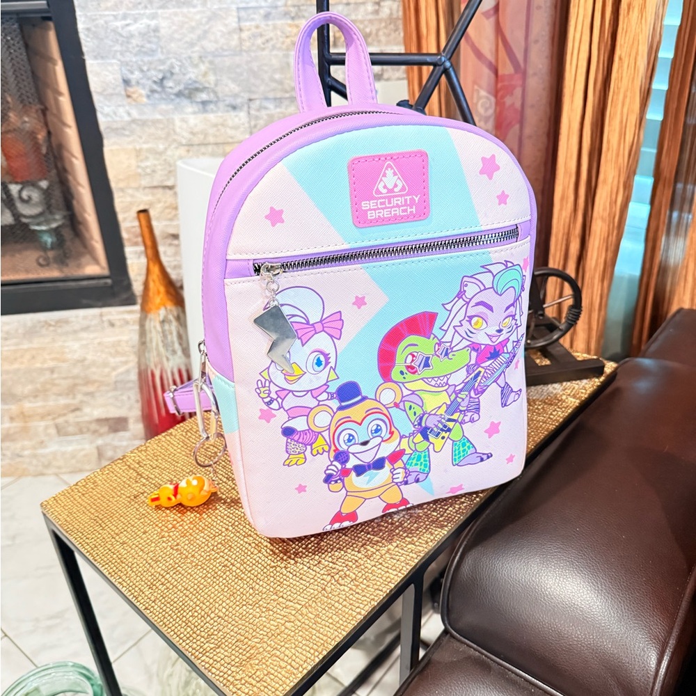 Security Breach Pastel Character Mini Backpack - Pink & Lavender